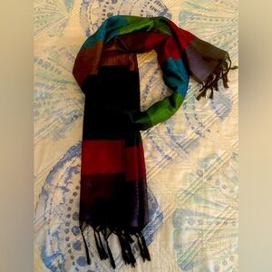 silk scarf Indian nwot
